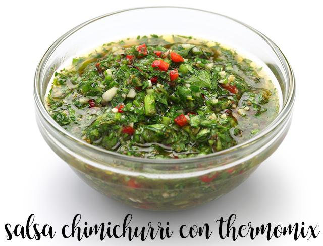 salsa chimichurri con thermomix