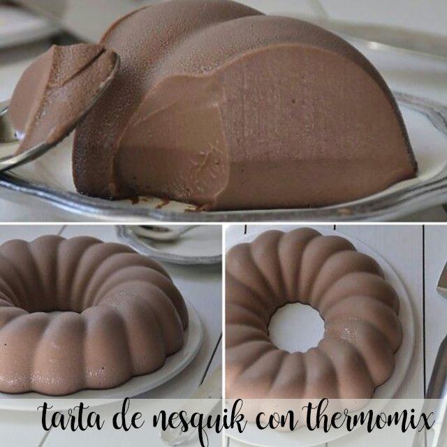 Tarta de Nesquik de chocolate con thermomix