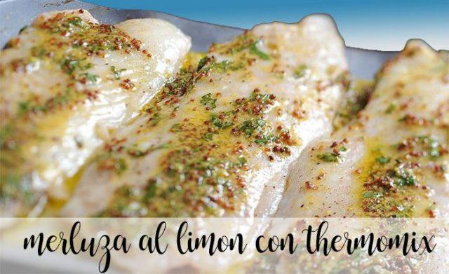 Merluza al limón con Thermomix