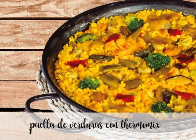 Paella de verduras con Thermomix