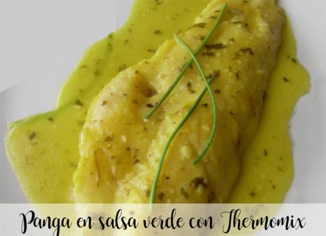 Panga en salsa verde con Thermomix