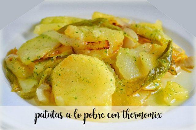 Patatas a lo pobre con Thermomix