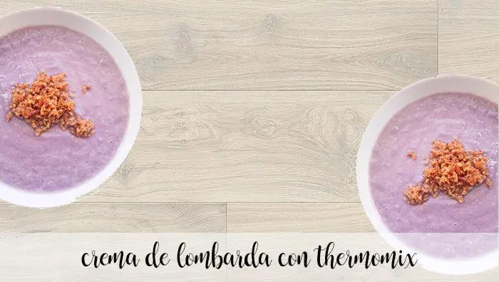 Crema de lombarda con thermomix