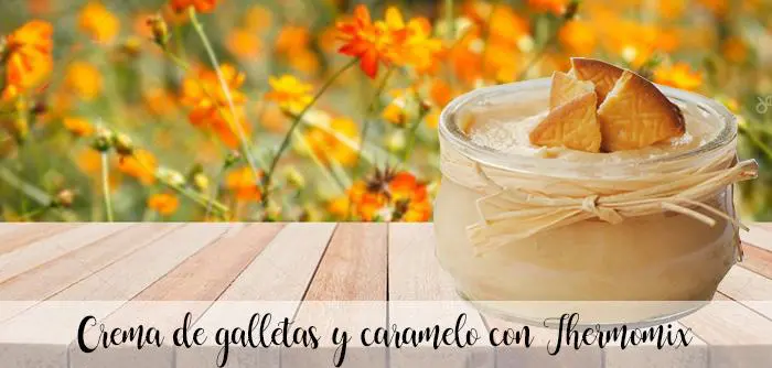 Crema de galletas y caramelo con Thermomix