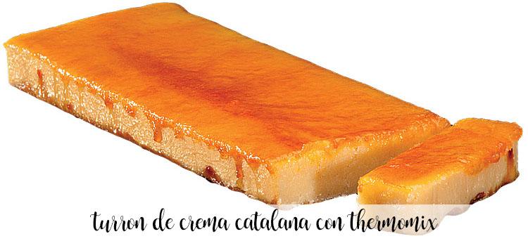 Turrón de crema catalana con thermomix