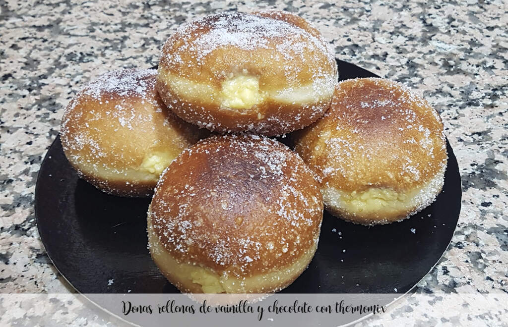 Donas Rellenas De Vainilla Y Chocolate Con Thermomix Recetas Para