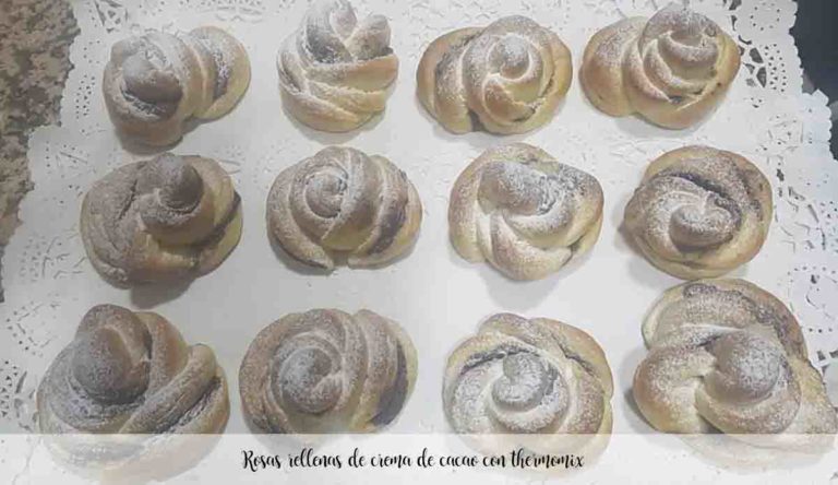 Rosas Rellenas De Crema De Cacao Con Thermomix Recetas Para Thermomix