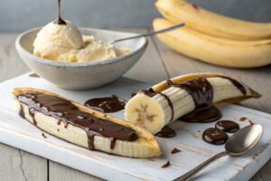 Plátanos de chocolate en freidora de aire – airfryer