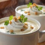 Sopa de coliflor cremosa en Thermomix