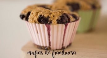 muffins de frambuesa con Thermomix