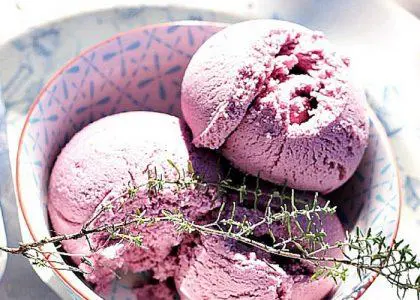 Helado de vino tinto con Thermomix