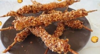 Brochetas de gambas con la Thermomix