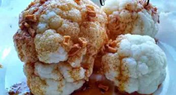 Coliflor al vapor con ajada con Thermomix