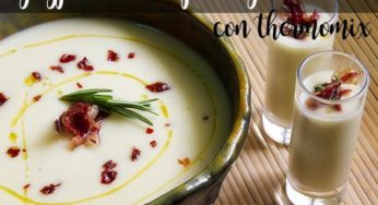 Gazpacho de espárragos blancos con thermomix