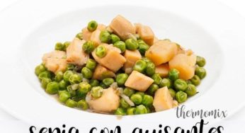 Sepia con guisantes con Thermomix