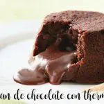 Volcán de chocolate con thermomix