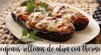 Berenjenas rellenas de atún con Thermomix