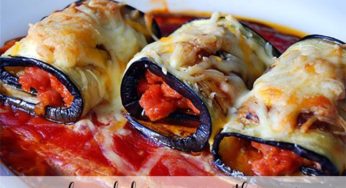 Canelones de berenjena para dieta con Thermomix