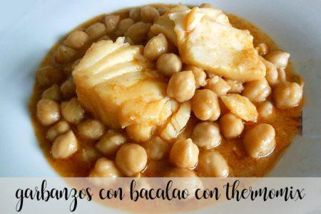 Garbanzos con bacalao con Thermomix