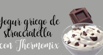 Yogur griego de stracciatella Thermomix