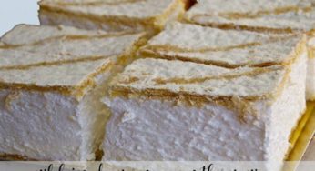 Milhojas de merengue con Thermomix