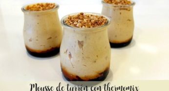 Mousse de turrón con thermomix