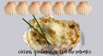 Vieiras gratinadas con Thermomix