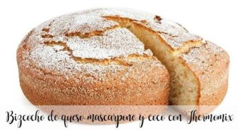 Bizcocho de queso mascarpone y coco con Thermomix