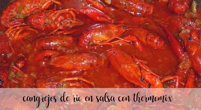 Cangrejos de río en salsa con thermomix