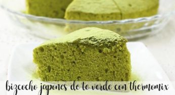 Bizcocho japonés de té verde con Thermomix