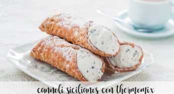 cannoli sicilianos con thermomix