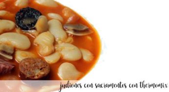 Judiones con sacramentos con thermomix