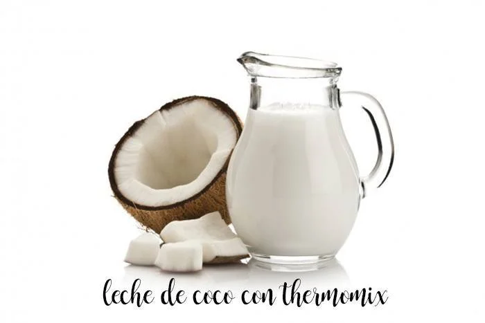 Leche de coco con thermomix