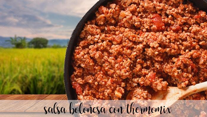 Salsa Boloñesa con thermomix