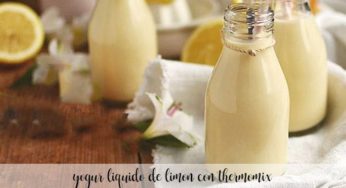 Yogur líquido de limón con Thermomix