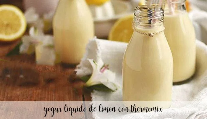 Yogur líquido de limón con Thermomix