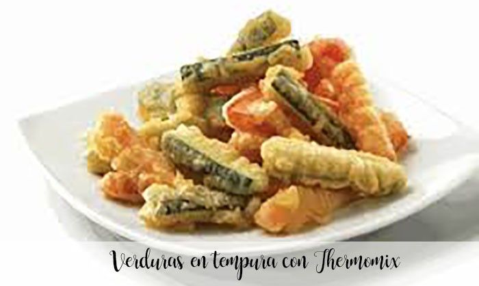 Verduras en tempura con Thermomix