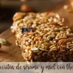 Barritas de sésamo y miel con thermomix
