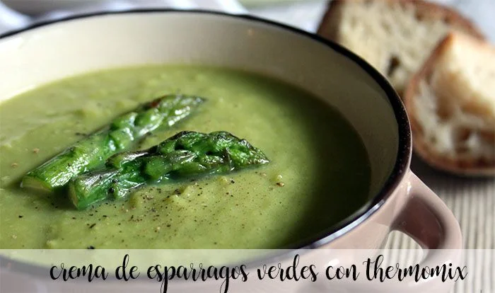 crema de esparragos verdes con thermomix