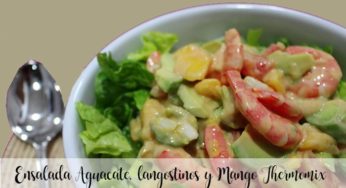 Ensalada De Aguacate, langostinos y Mango Con Thermomix