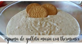 Espuma de galleta María con Thermomix