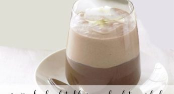 Mousse de chocolate blanco y chocolate con leche con thermomix