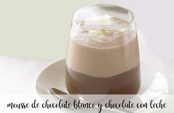 mousse chocolate blanco chocolate con leche thermomix