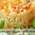 Quinoa con puerro y calabacin con thermomix