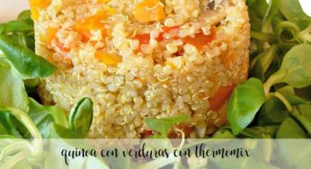 Quinoa con puerro y calabacin con thermomix