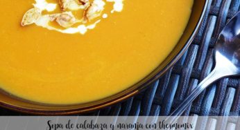 Sopa de calabaza y naranja con thermomix