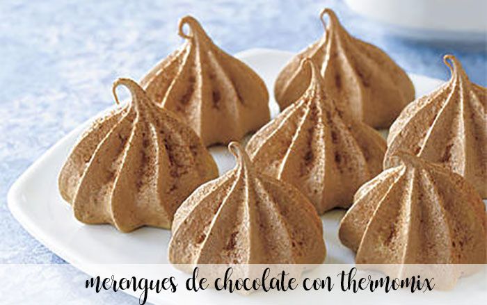 merengues de chocolate con thermomix
