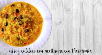 Arroz con aceitunas con thermomix