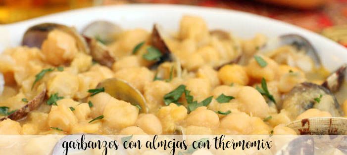 Garbanzos con almejas con Thermomix