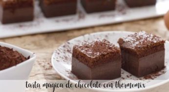 Tarta mágica de chocolate con Thermomix